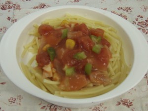 ツナのトマトソーススパゲティ