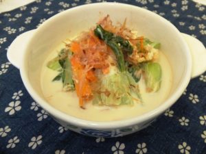 油揚げと青梗菜の煮びたし