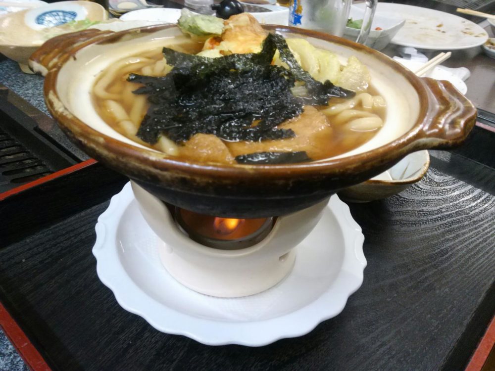 こあさ　鍋焼きうどん