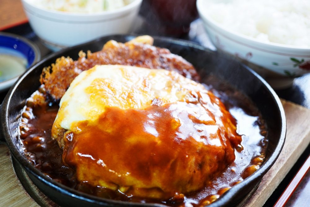 蘭奈　チーズハンバーグ定食